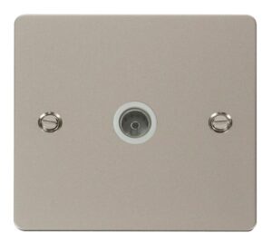 Click Scolmore - Click Define 1 Gang Coaxial Socket White (FPPN065WH)