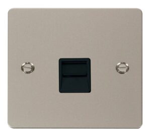 Click Scolmore - Click Define Single Telephone Socket Master Black (FPPN120BK)