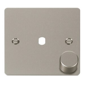 Click Scolmore - Click Define Fppn 1 Gang Double Dimmer Plate & Knobs (FPPN140PL)