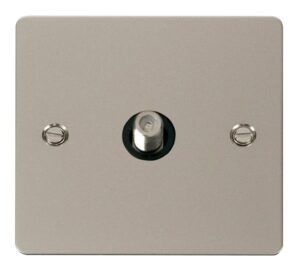 Click Scolmore - Click Define 1 Gang Satellite Socket Black (FPPN156BK)