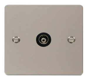 Click Scolmore - Click Define 1 Gang Isolated Coaxial Socket Black (FPPN158BK)