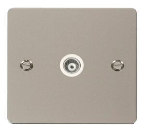 Click Scolmore - Click Define 1 Gang Isolated Coaxial Socket White (FPPN158WH)