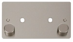 Click Scolmore - Click Define 2 Gang Plate 2 Module (1630W Max) (FPPN186)