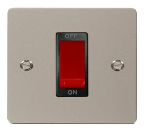 Click Scolmore - Click Define 1 Gang 45A Dp Switch Black (FPPN200BK)