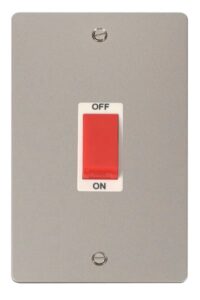 Click Scolmore - Click Define 2 Gang 45A Dp Switch White (FPPN202WH)