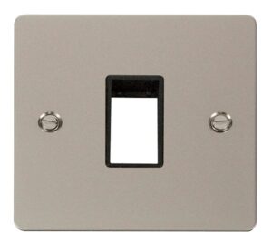 Click Scolmore - Click Define 1 Gang Plate Single Switch Aperture Black (FPPN401BK)