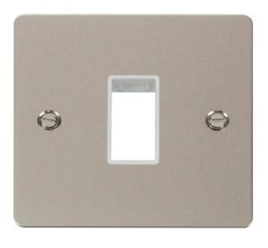 Click Scolmore - Click Define 1 Gang Plate Single Switch Aperture White (FPPN401WH)