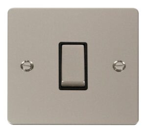 Click Scolmore - Click Define Ingot 10Ax 1 Gang 2 Way Switch Black (FPPN411BK)