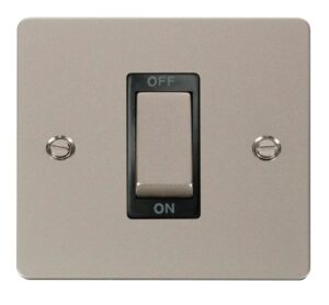 Click Scolmore - Click Define Ingot 1 Gang 45A Dp Switch Black (FPPN500BK)