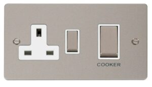 Click Scolmore - Click Define Ingot 45A Dp Switch 13A Switched Socket White (FPPN504WH)