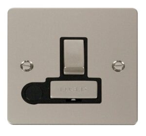 Click Scolmore - Click Define Ingot 13A Switched Connection Unit Flex Outlet Black (FPPN551BK)