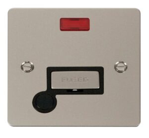 Click Scolmore - Click Define Ingot 13A Connection Unit Flex Outlet Neon Black (FPPN553BK)