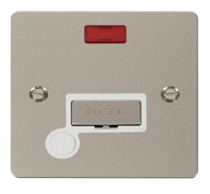 Click Scolmore - Click Define Ingot 13A Connection Unit Flex Outlet Neon White (FPPN553WH)