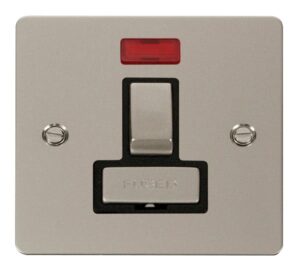 Click Scolmore - Click Define Ingot 13A Switched Connection Unit Neon Black (FPPN752BK)