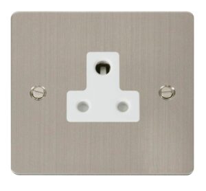Click Scolmore - Click Define 5A Round Pin Socket Outlet White (FPSS038WH)