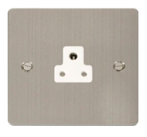 Click Scolmore - Click Define 2A Round Pin Socket Outlet White (FPSS039WH)