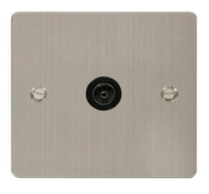 Click Scolmore - Click Define 1 Gang Coaxial Socket Black (FPSS065BK)