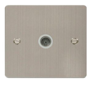Click Scolmore - Click Define 1 Gang Coaxial Socket White (FPSS065WH)