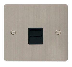 Click Scolmore - Click Define Single Telephone Socket Master Black (FPSS120BK)