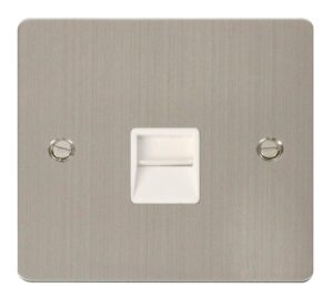 Click Scolmore - Click Define Single Telephone Socket Master White (FPSS120WH)