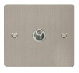 Click Scolmore - Click Define 1 Gang Satellite Socket White (FPSS156WH)