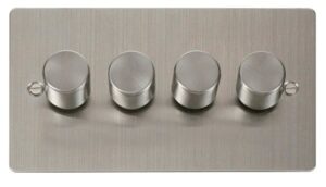 Click Scolmore - Click Define Fpss 4Gang 2Way 75W Led Dimmer Switch (FPSS164)