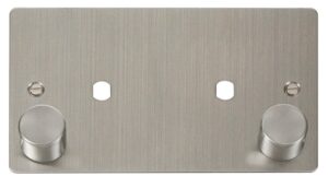 Click Scolmore - Click Define 2 Gang Plate 2 Module (1630W Max) (FPSS186)
