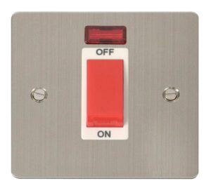 Click Scolmore - Click Define 1 Gang 45A Dp Switch Neon White (FPSS201WH)