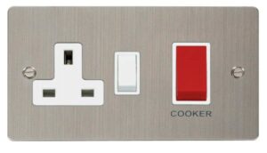 Click Scolmore - Click Define 45A Dp Switch 13A Dp Switched Socket White (FPSS204WH)