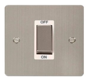 Click Scolmore - Click Define Ingot 1 Gang 45A Dp Switch White (FPSS500WH)