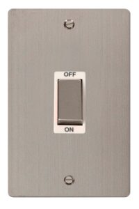 Click Scolmore - Click Define Ingot 2 Gang 45A Dp Switch White (FPSS502WH)