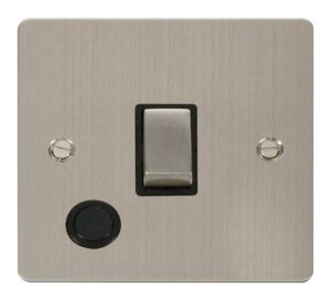 Click Define Ingot 20A 1 Gang Dp Switch Flex Outlet Black