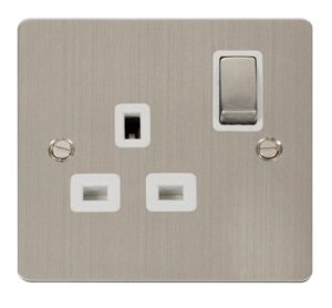 Click Define Ingot 1 Gang 13A Dp Switched Socket White