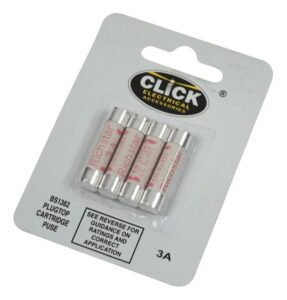 Click Essentials Card Of 4 X 3A Fuses