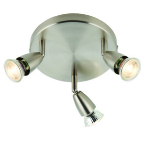 Saxby Amalfi 3lt Round Interior Spotlight 7W Finish: Selectable - Satin Nickel