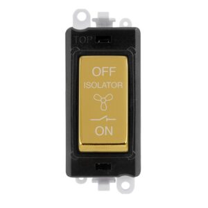 Click Scolmore - Click GridPro 10A 3 Pole Fan Isolation Switch Module (GM1020BKBR)