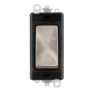 Click Scolmore - Click GridPro 10A 3 Pole Fan Isolation Switch Module (GM1020BKBS)