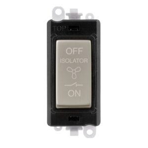 Click Scolmore - Click GridPro 10A 3 Pole Fan Isolation Switch Module (GM1020BKPN)