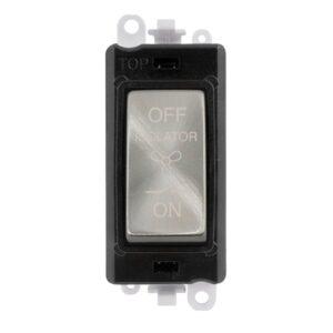 Click Scolmore - Click GridPro 10A 3 Pole Fan Isolation Switch Module (GM1020BKSC)