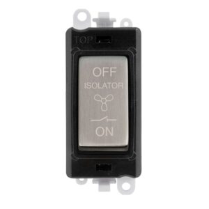 Click Scolmore - Click GridPro 10A 3 Pole Fan Isolation Switch Module (GM1020BKSS)