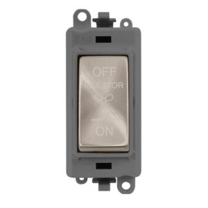 Click Scolmore - Click GridPro 10A 3 Pole Fan Isolation Switch Module (GM1020GYBS)