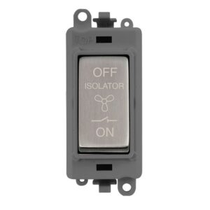 Click Scolmore - Click GridPro 10A 3 Pole Fan Isolation Switch Module (GM1020GYSC)