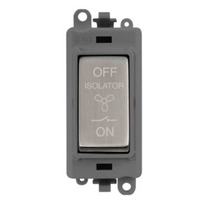 Click Scolmore - Click GridPro 10A 3 Pole Fan Isolation Switch Module (GM1020GYSS)