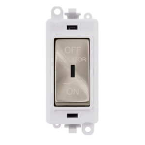 Click Scolmore - Click GridPro 10A 3 Pole Fan Isolation Switch Module (GM1020PWBS)