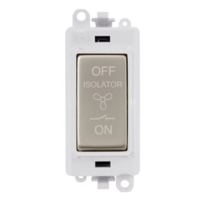 Click Scolmore - Click GridPro 10A 3 Pole Fan Isolation Switch Module (GM1020PWPN)