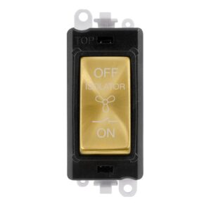 Click Scolmore - Click GridPro 10A 3 Pole Fan Isolation Switch Module (GM1020PWSB)