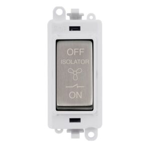 Click Scolmore - Click GridPro 10A 3 Pole Fan Isolation Switch Module (GM1020PWSS)