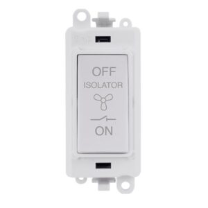 Click Scolmore - Click GridPro 10A 3 Pole Fan Isolation Switch Module (GM1020PW)