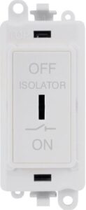 Click Scolmore - Click GridPro 10A 3 Pole Fan Isolation Switch Polar White (GM1030PW)
