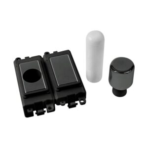 Click Scolmore - Click GridPro 2 Module Dimmer Mounting Kit Black Black Nickel (GM150BKBN)